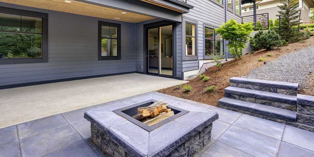 Patio and firepit