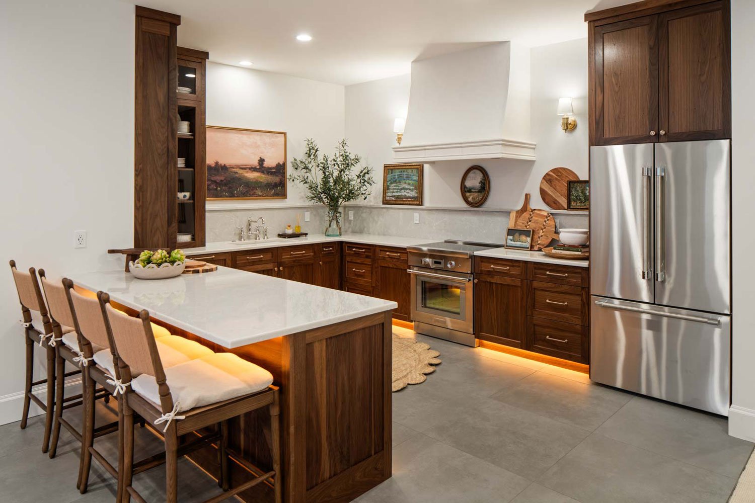 custom cabinets in modern kitchen