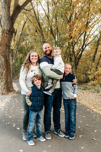 Jeff Christofferson and his family smiling together