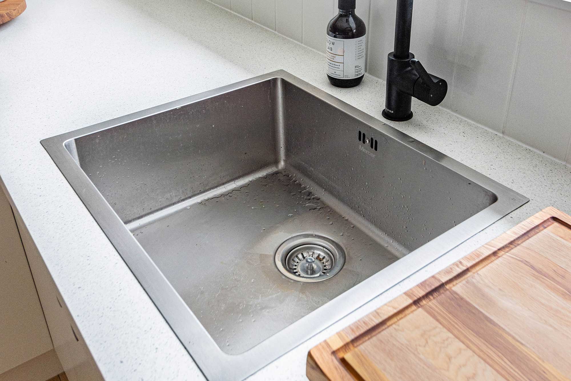 arial view of sink