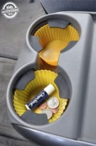 cupholder with chapsticks