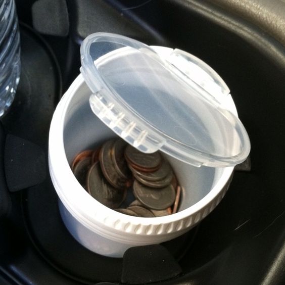 cup full of coins